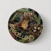 Europese pine Marten Ronde Button 5,7 Cm (Voorkant)
