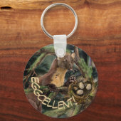 Europese pine Marten Sleutelhanger (Voorkant)