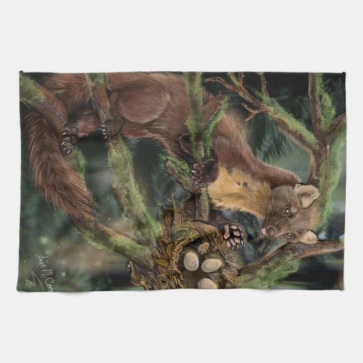 Europese pine Marten Theedoek (Horizontaal)