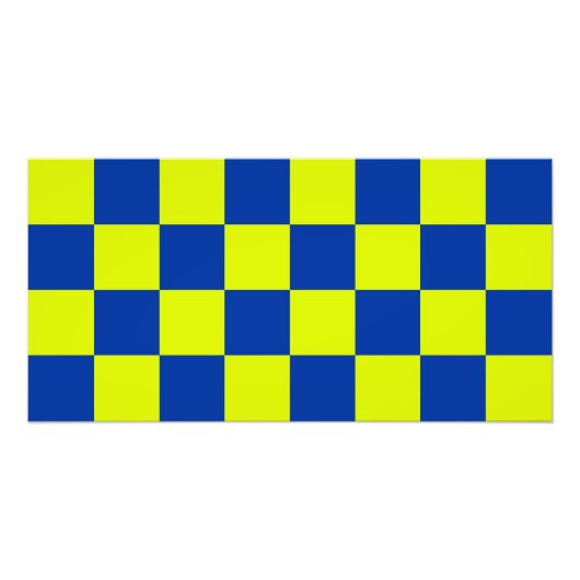 europese politieauto ' s : vierkante kleuren ingec foto afdruk (Voorkant)