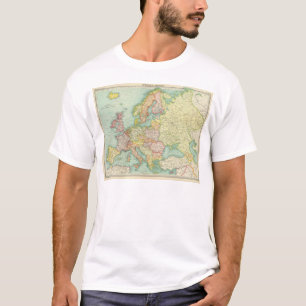 Europese politieke kaart t-shirt