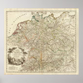 Europese postwegen poster (Voorkant)