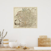 Europese postwegen poster (Keuken)