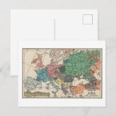 Europese reiskaart Feestdagenkaart (Voorkant / Achterkant)