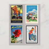  Europese reisposters; Feestdagenkaart (Voorkant)
