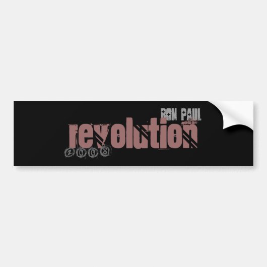 europese revolutie 2008 bumpersticker (Voorkant)
