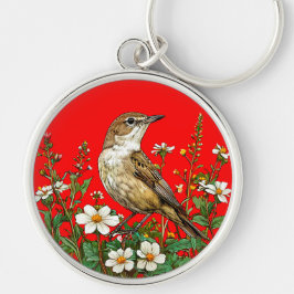 Europese rietzanger sleutelhanger