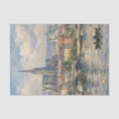 Europese rivier stadsgezicht decoupage tissuepapier (Voorkant)