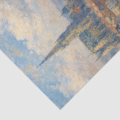 Europese rivier stadsgezicht decoupage tissuepapier (Detail)