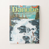 Europese rivierreisposter Donau Legpuzzel (Verticaal)