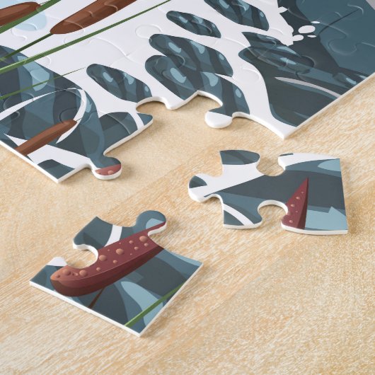 Europese rivierreisposter Donau Legpuzzel (Zijkant)