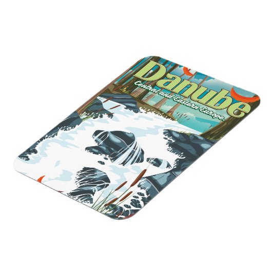 Europese rivierreisposter Donau Magneet (Linkerzijde)