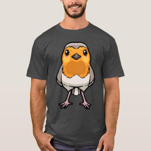 Europese Robin Bird Kawaii Emoticon jongen familie T-shirt
