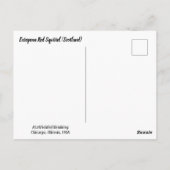 Europese Rode Eekhoorn Briefkaart (Achterkant)