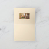 Europese RODE GERANIUMS BIJ COLONNADE Flat Note Ka Notitiekaartje (Binnen)