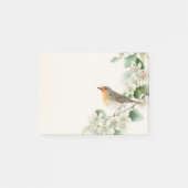 Europese Roodborst & Meidoorn – Bewerkbare Botanis Post-it® Notes (Voorkant)