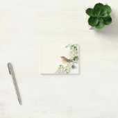 Europese Roodborst & Meidoorn – Bewerkbare Botanis Post-it® Notes (Kantoor)