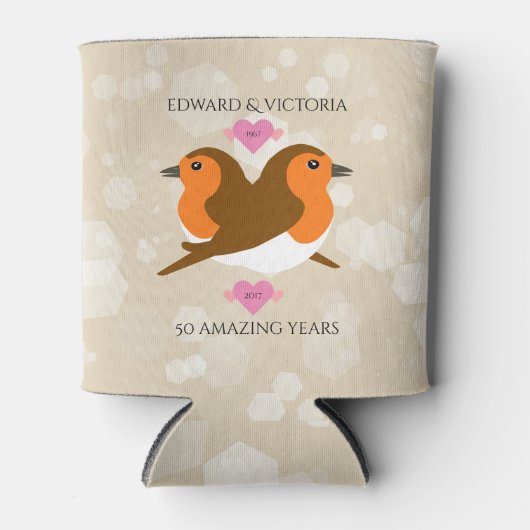 Europese roofvogels elk jaar Jubileum Blikjeskoeler (Voorkant)