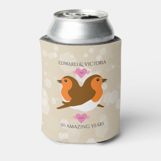 Europese roofvogels elk jaar Jubileum Blikjeskoeler (Blikje Achterkant)