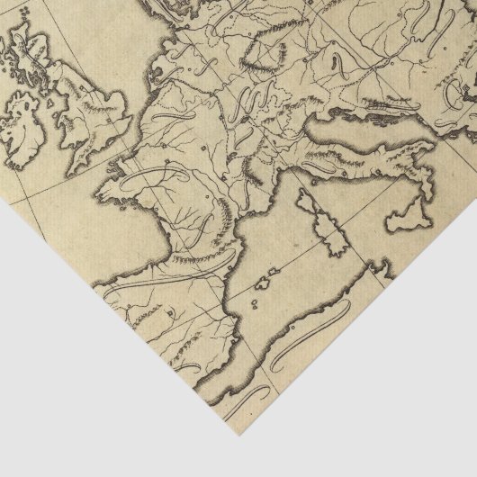 Europese schets tissuepapier (Detail)