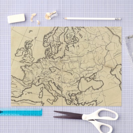 Europese schets tissuepapier (Craft)