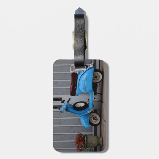 Europese scooter - Bagagelabel (Achterkant verticaal)