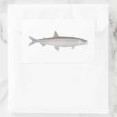 Europese smelt rechthoekige sticker (Tas)