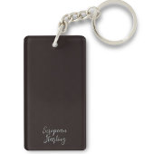 Europese spreeuw vogel schilderen Custom Initialen Sleutelhanger