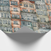 europese stadvensters cadeaupapier (Hoek)