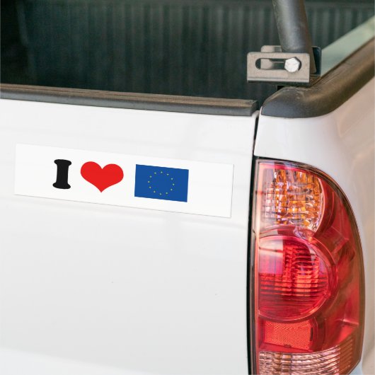 Europese Unie Bumpersticker (Op Truck)