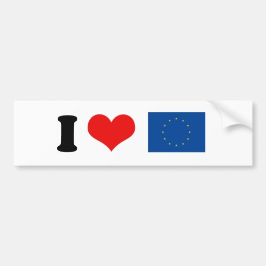 Europese Unie Bumpersticker (Voorkant)