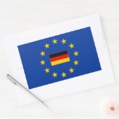 Europese Unie Duitsland Rechthoekige Sticker (Envelop)