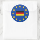 europese unie duitsland ronde Sticker (Tas)