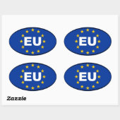 Europese Unie - EU Ovale Sticker (Vel)