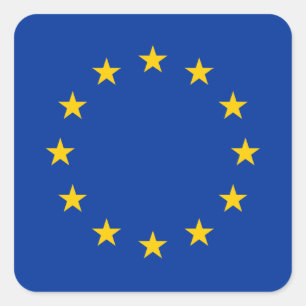 Europese Unie - EU-vlag Vierkante Sticker