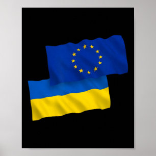 Europese Unie Eu Voor Oekraine - Oekraine Sterke K Poster