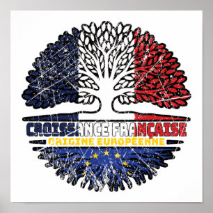 Europese Unie Europa Frankrijk - boomkorren Poster