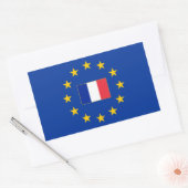 Europese Unie Frankrijk Rechthoekige Sticker (Envelop)
