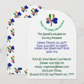 Europese Unie Ierse Verenigde Staten Shamrock Fami Kaart (Voorkant / Achterkant)