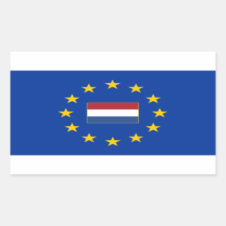 Europese Unie Nederland Rechthoek Sticker