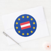 europese unie-oostenrijk-ronde-Sticker Ronde Sticker (Envelop)