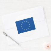 Europese Unie Ronde Sticker (Envelop)