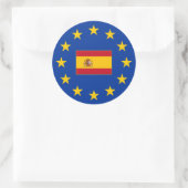 Europese Unie Spanje Ronde Sticker (Tas)
