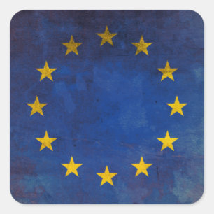 Europese Unie Vierkante Sticker