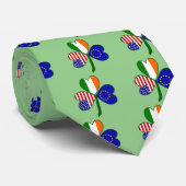 Europese Unie Vlag Shamrock Stropdas (Opgerold)