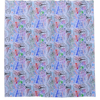 Europese Vakantie Douchegordijn