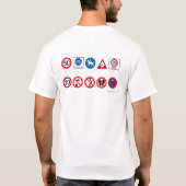 Europese verkeerstekens 3 t-shirt (Achterkant)