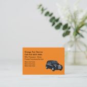 Europese Visitekaartjes voor de taxidienst (Staand voorkant)