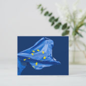 Europese vlag briefkaart (Staand voorkant)