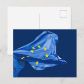 Europese vlag briefkaart (Voorkant / Achterkant)